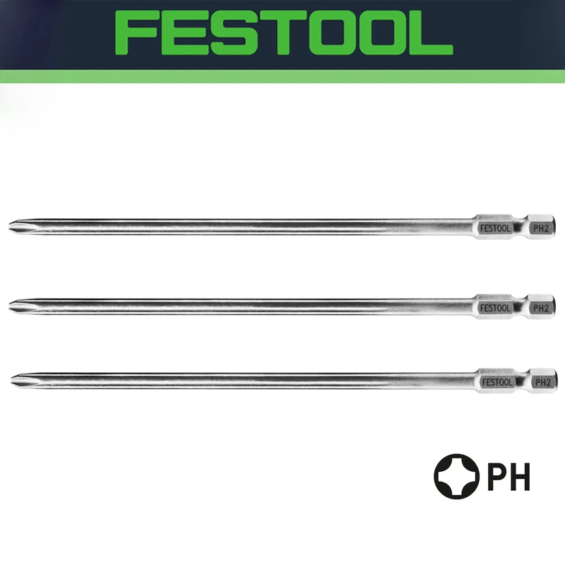FESTOOL 769124 PH 2-AF-55 3x Screwdriving Bits For Magazine Attachment Extra-long Bit Tools Accessories