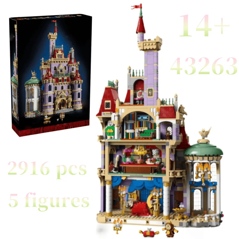 

2026 Princess Castle Romantic Toy 43263 Modular Model for Girls Educational Building Blocks Birthday Gift 2916Pcs Decorative Toy