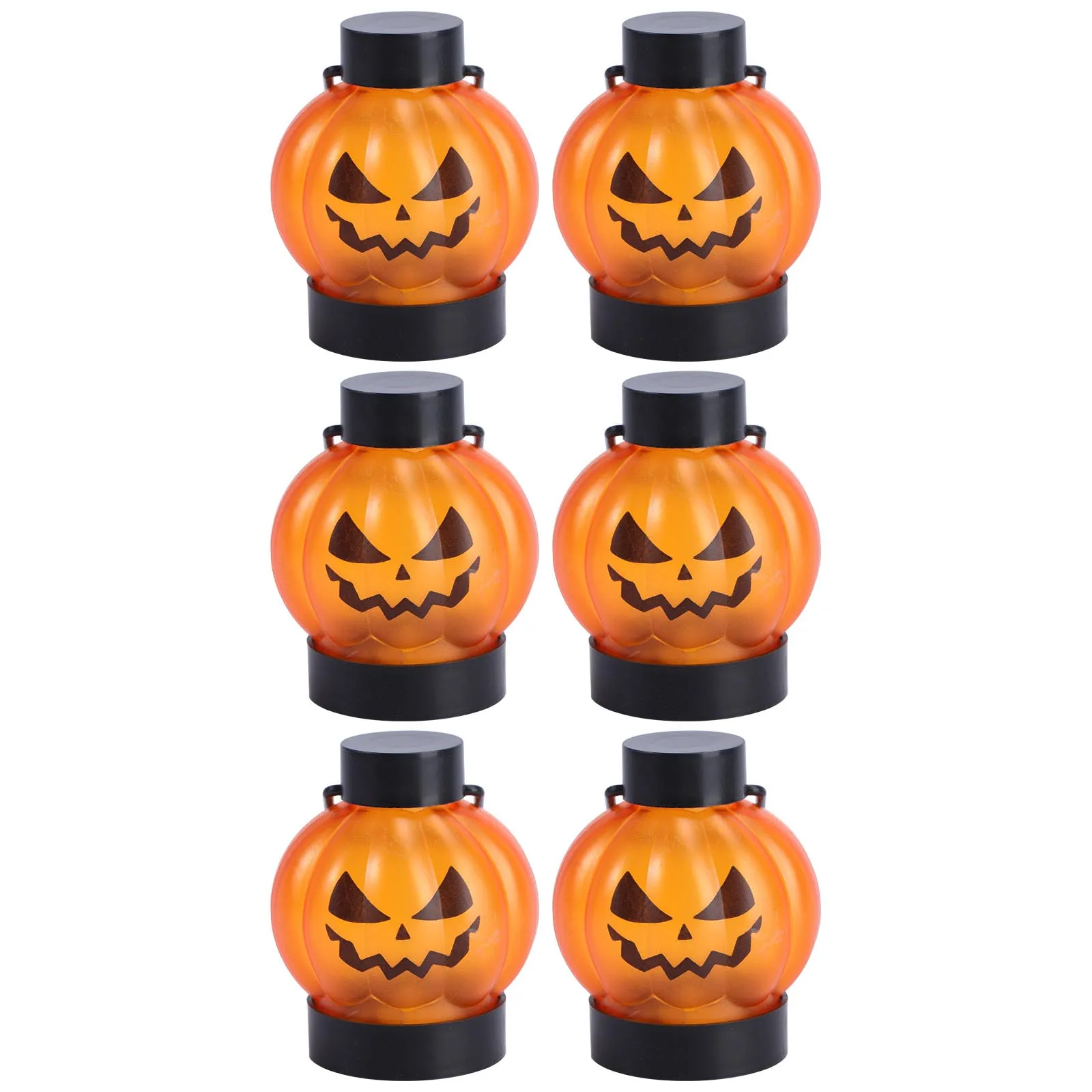 

6Pcs Halloween LED Electric Light Pumpkin Lamps Decorative Lamp for Festivals Decorative Lamps