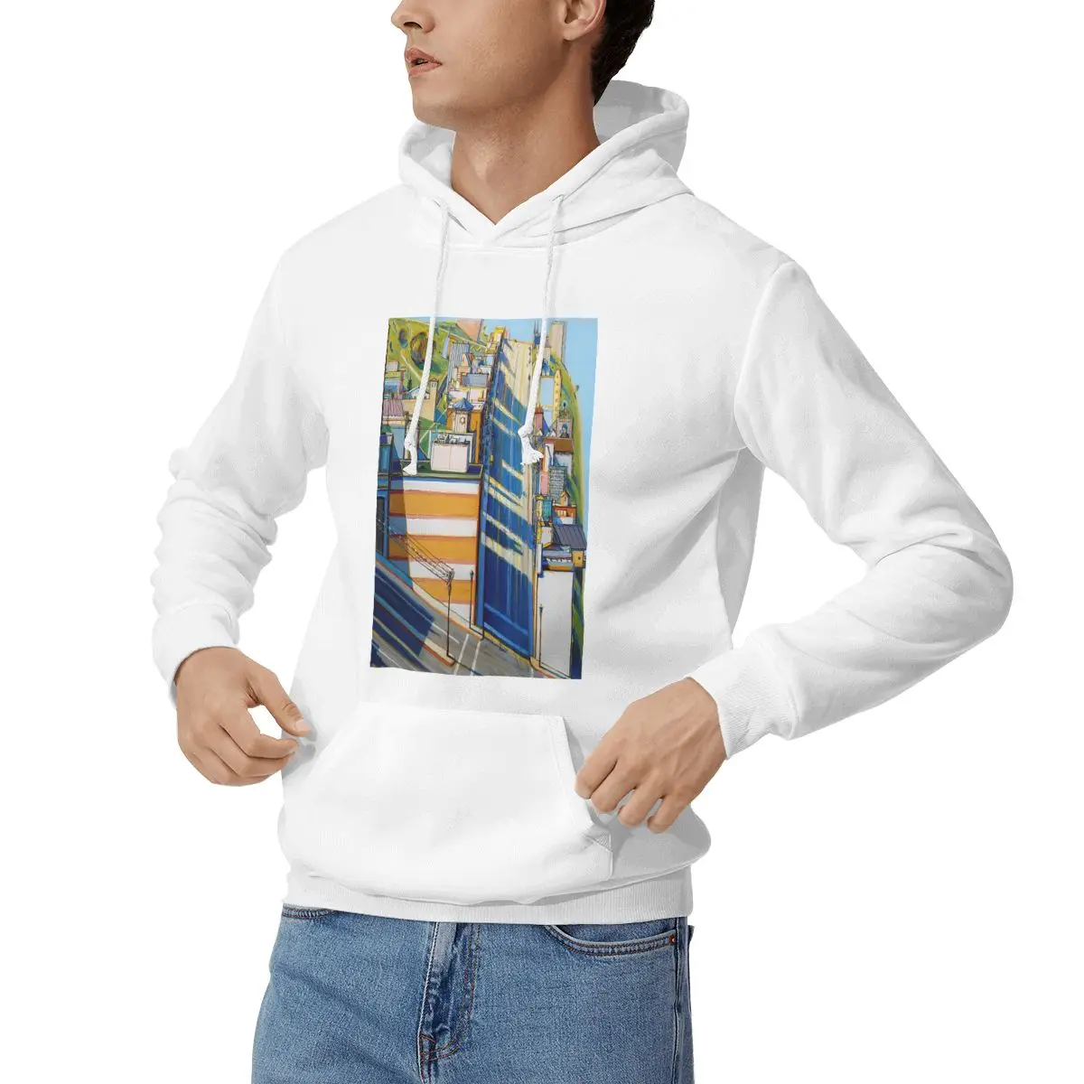 الرجعية الآيس كريم أحلام بواسطة واين Thiebaud هوديس الرجال النساء بلوزة كاجوال بلوزات الهيب هوب طويلة الأكمام مقنعين الخريف الشتاء #4