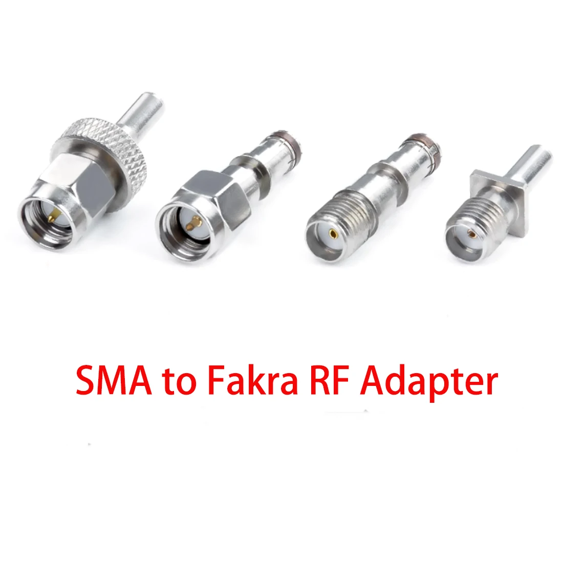 1pc SMA Male Female to Fakra Plug Jack RF Coax Adapter Test Convertor Connector Straight Copper NEW