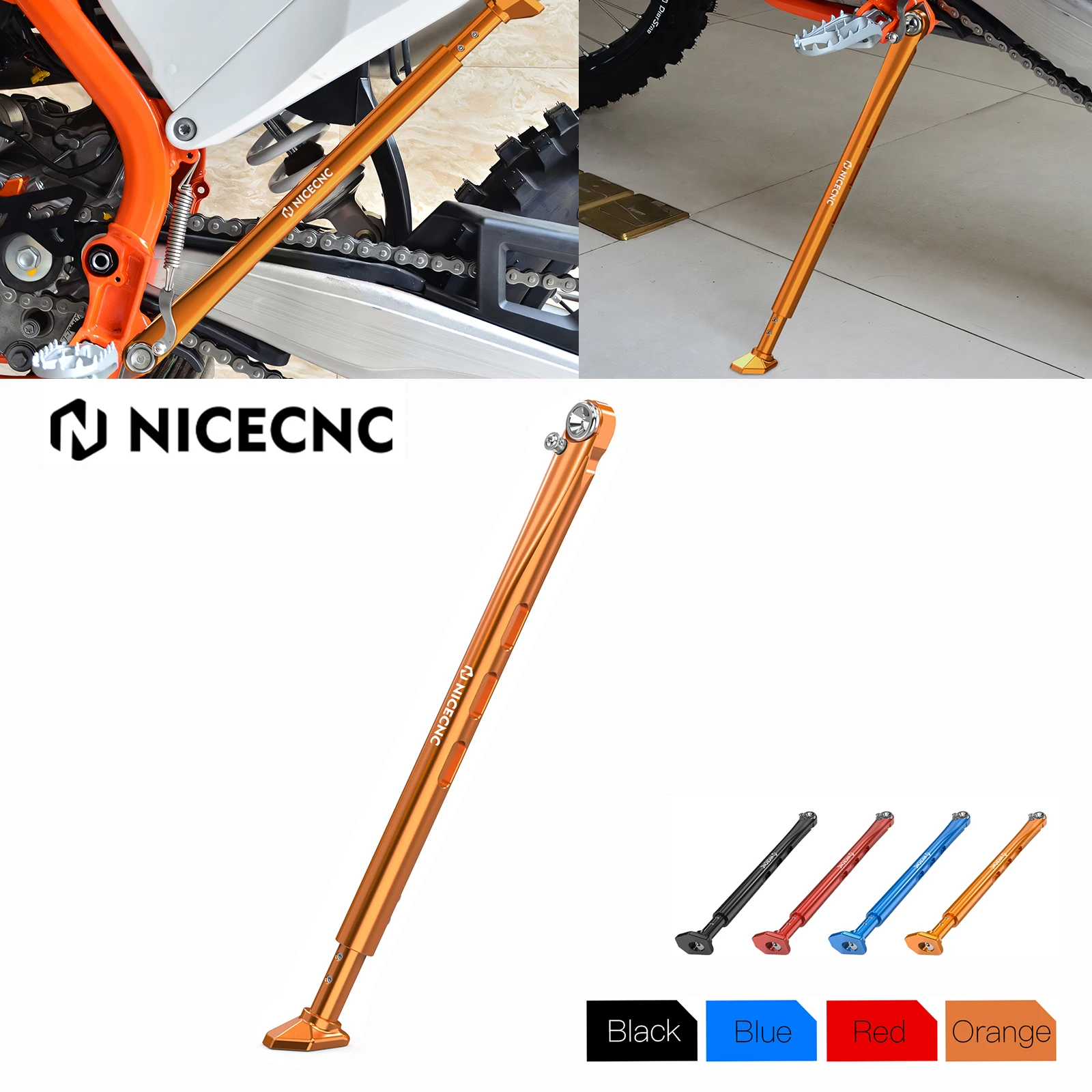 

For KTM EXC 300 2023 Adjustable Kickstand Sidestand Aluminum Lowering Links 125 250 300 350 450 500 EXC-F XCW XCF-W 2008-2023