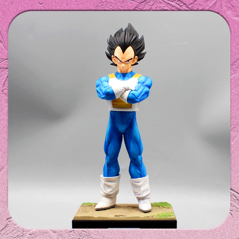 

26cm Seven Dragon Ball Gk Pvc Infinite Warrior Vegeta Z Standing Holding Hand Around The Anime Anime Adornment Model Statue Gift