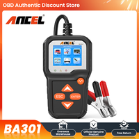 ANCEL BA301 Car Battery Tester 6-12V Charging Tools Battery Cranking Charging load Circuit Test Tools for Car/Motorcycle