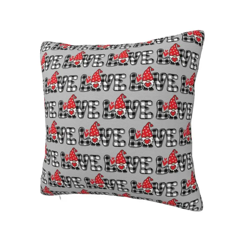 Custom Love Valentine's Day Square Pillow Case Home Decorative 3D Two Side Printed Cushion Cover for Sofa