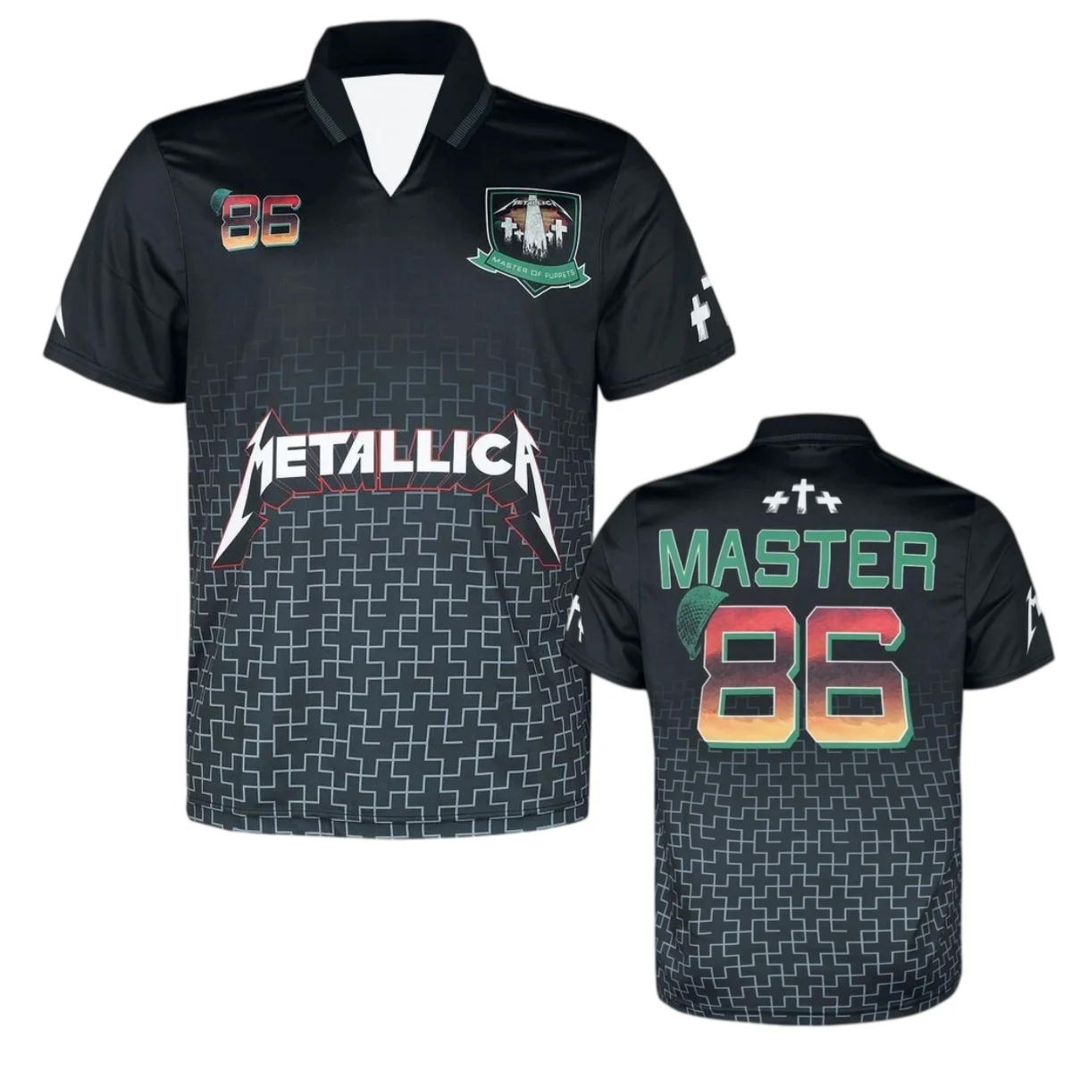 Metallica Master of Puppets 3D Print Jersey Men Summer Sports T-shirt Breathable Quick Drying Hip-hop Streetwear Clothing