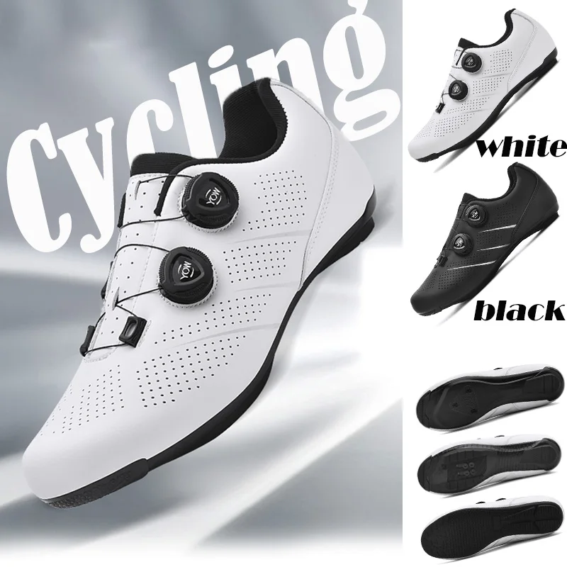 

Men's Cycling Shoes Spd Road Bike Racing Contest Self-Locking Speed Bicycle Sneakers MTB Very light Cycling Footwear