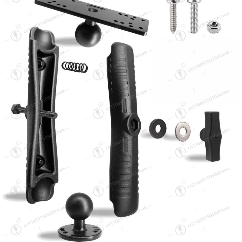 Aluminum Marine Depth Transducer Bracket Long Arm Mount High Salt Water Resistance For Marine Boat Equipment