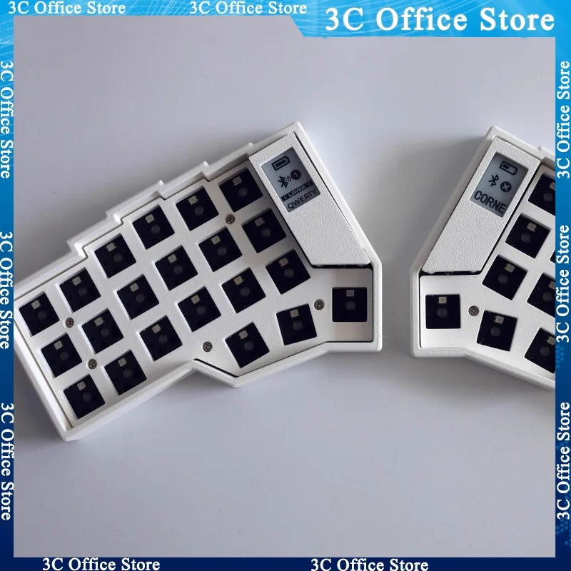 

Corne Split Keyboard Kit Wireless Pcb E-ink Screen Rgb Hot Swap Customized Mechanical Keyboard Kit For Zmk No Switch Keycap