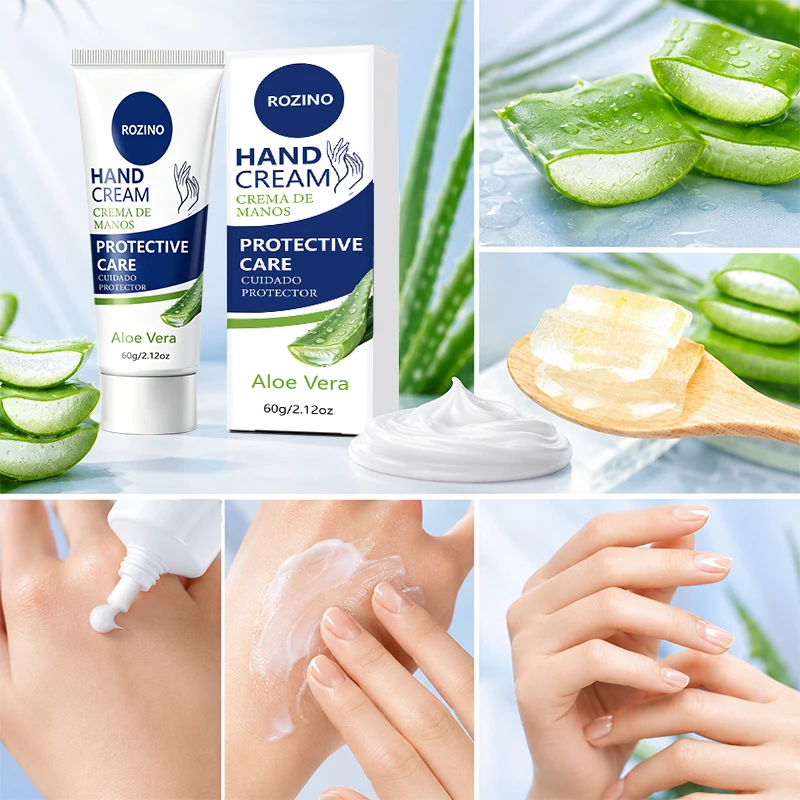 60g Ultra-Moisturizing Aloe Vera Hand Cream, Moisturizes Extremely Dry Hands, Provides Long-Lasting Hydration, Deeply Nourishes, Prevents Wind Cracking, Resists Wind-Dryness, Moisturizes Dry Skin, Improves Signs of Dry, Rough, Cracked, and Peeling Skin, Hand Care, Winter Body Care, Suitable for Dry Skin on Hands, Heels, Ankles, Elbows, Etc