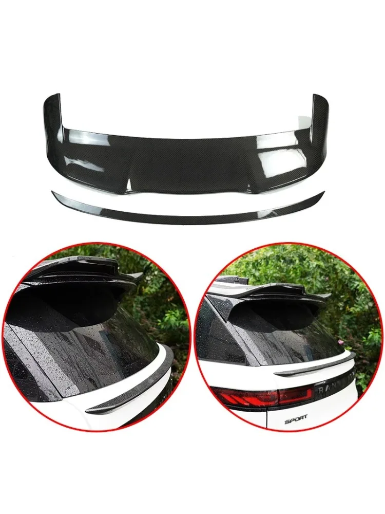 Für Land Rover Range Rover Sport L461 2023+ Hochwertiger ABS-Dachspoiler Mittelspoiler Glänzend Schwarz Carbon-Optik Karosserie-Kit