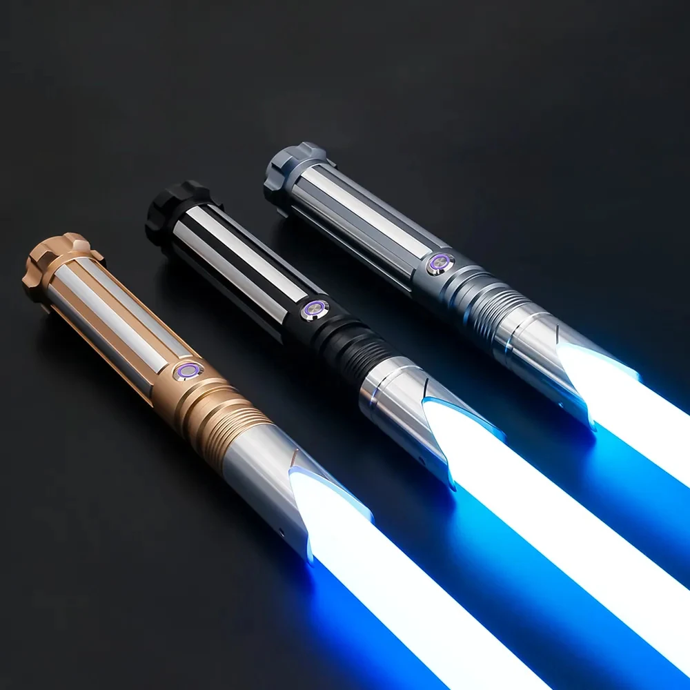 RGB Metal Laser Lightsaber Rave Toy Heavy Dueling Metal Hilt Laser Sword Blaster Force Cosplay Toys Sabre De Luz Weapon