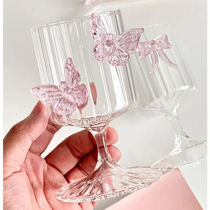 

Cups ins butterfly relief glass high value beverage cup champagne cup