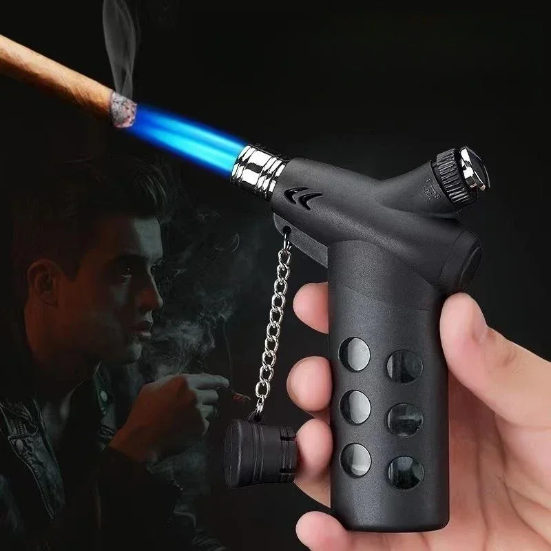 المحمولة المباشر رذاذ لحام بندقية نفخ أخف في الهواء الطلق يندبروف الشواء بندقية رذاذ صغيرة السيجار اكسسوارات السجائر هدية #1