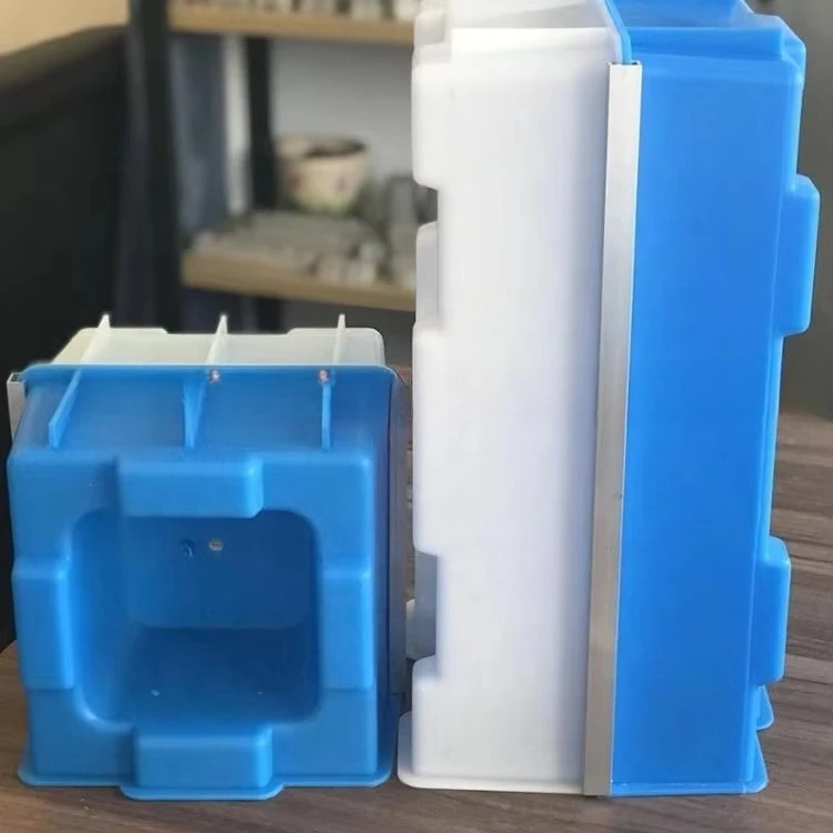 High quality WP-400 type 400 * 200 * 200mm interlocking block mold 100% pure primary polypropylene building insulation brick mol