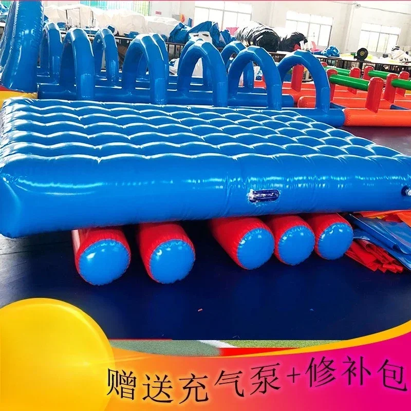 Fun sports props inflatable wheels rolling, large outdoor team  fun play development equipment