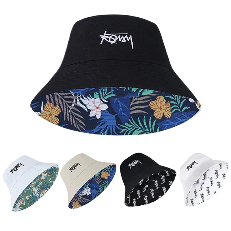 Fisherman Hat Men Reversible Hawaii Korean Spring Summer Hats For Man Casual Panama Hat Bob Hip Hop Bucket Women Caps