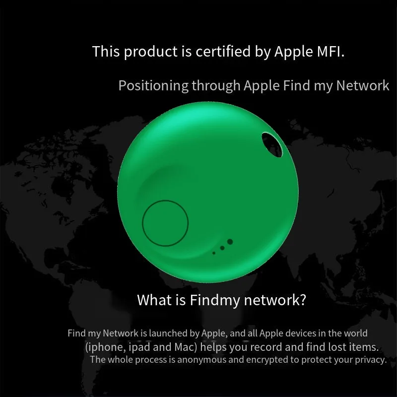 Smart Gps Tracker Mini Tag For Apple ios Find My APP Tag Anti Lost Reminder Device Rated Locator Car Key Pet Kids Elderly Finder