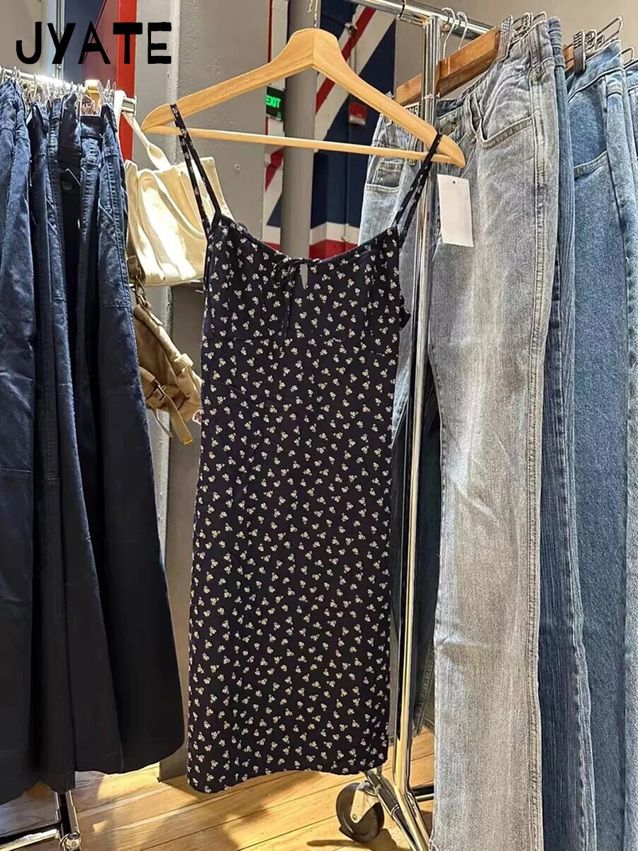 Vintage imprimé fleuri à lacets robe sans manches femmes été coton Style Preppy décontracté a-ligne robes doux mignon Mini robes