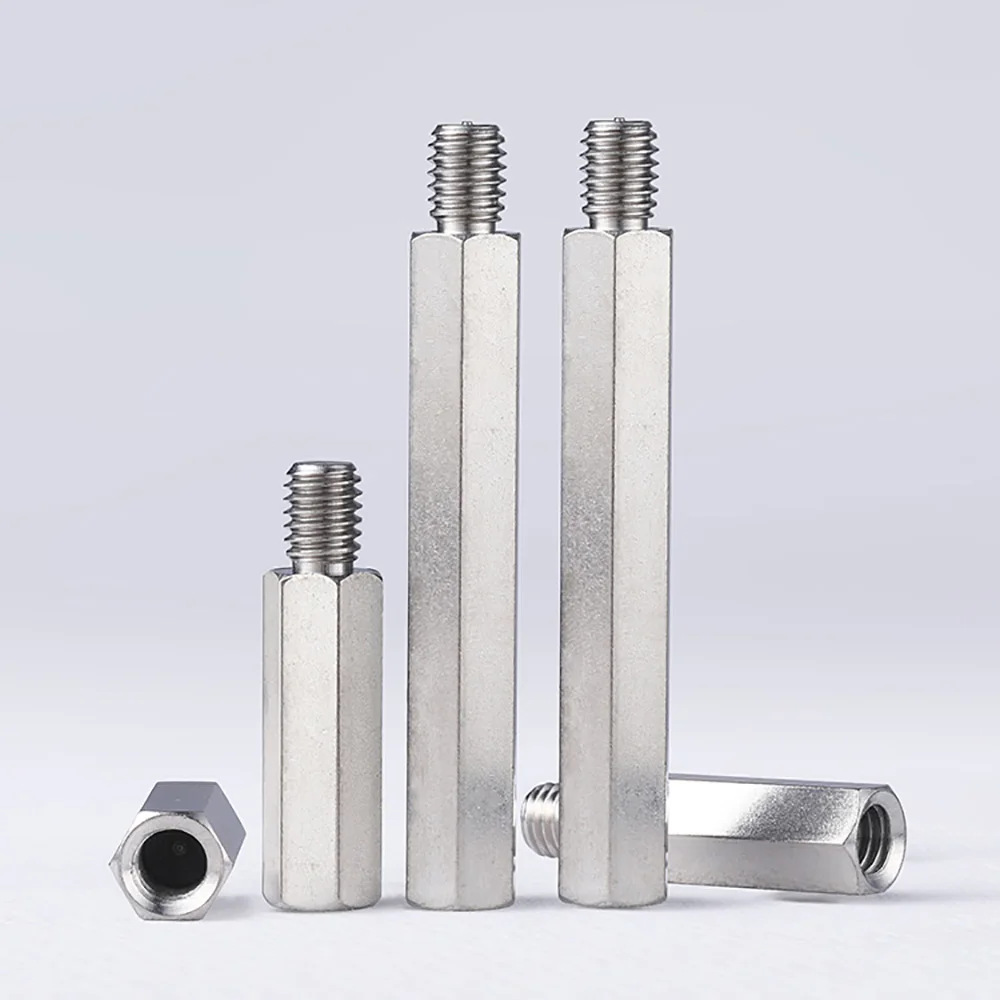 

Stainless Steel male to female hex standoff pillar stud M2M2.5M3M4M5M6 Board Rack Stud Threaded Pillar PCB Column Spacer Screw