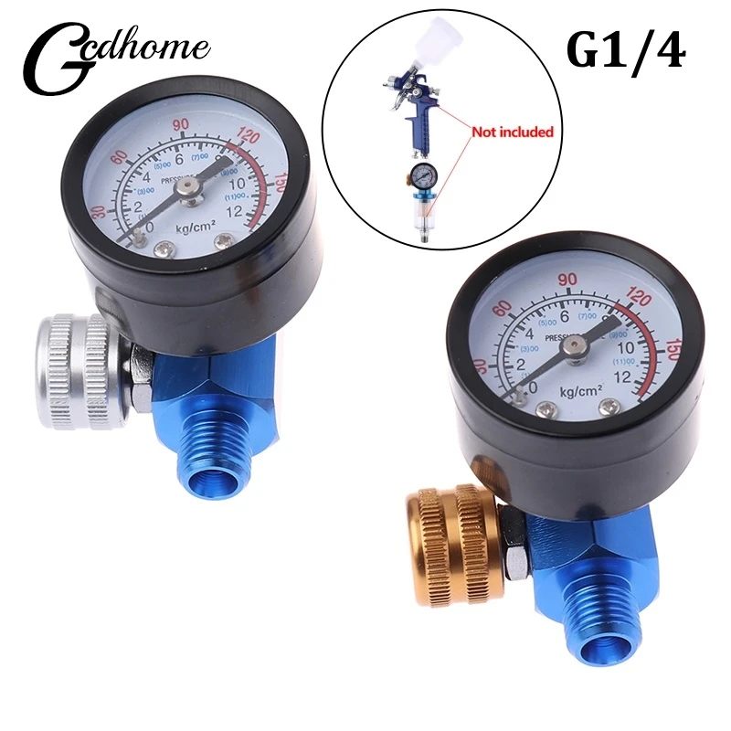 1/4NPT HVLP Spary Gun Regulator Air Pressure Gauge Regulator For Spray Gun