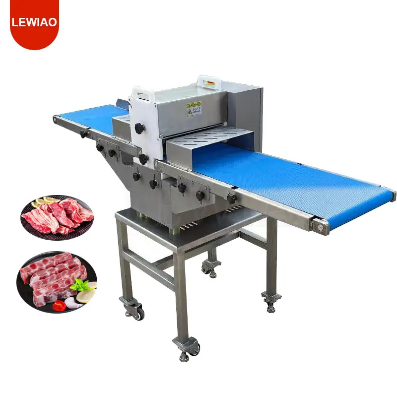 ماكينة تقطيع اللحوم الطازجة التجارية بقوة 220 فولت ماكينة تقطيع مكعبات اللحوم