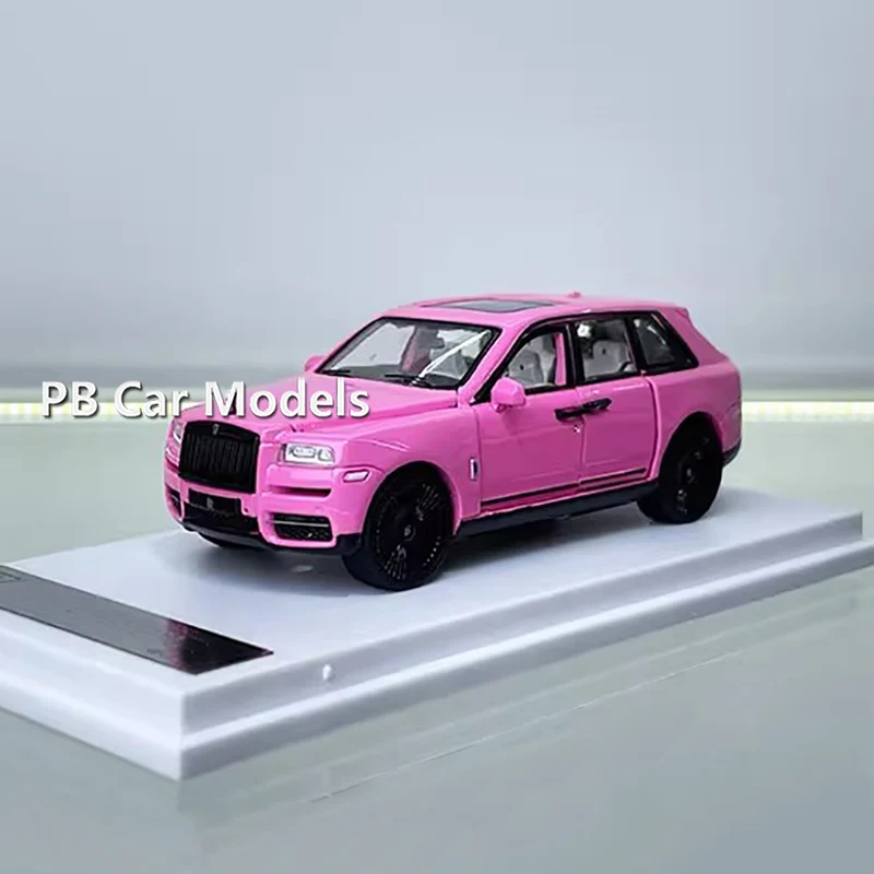 DCM 1:64 Collection Cullinan Simulation Alloy Fully Open Car Model Pink