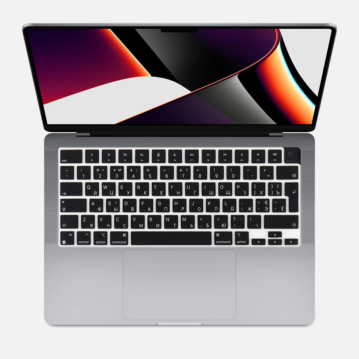 Multilingual Ultra-Thin Keyboard Cover EU Layout for Mac 2025-2021 Pro 14