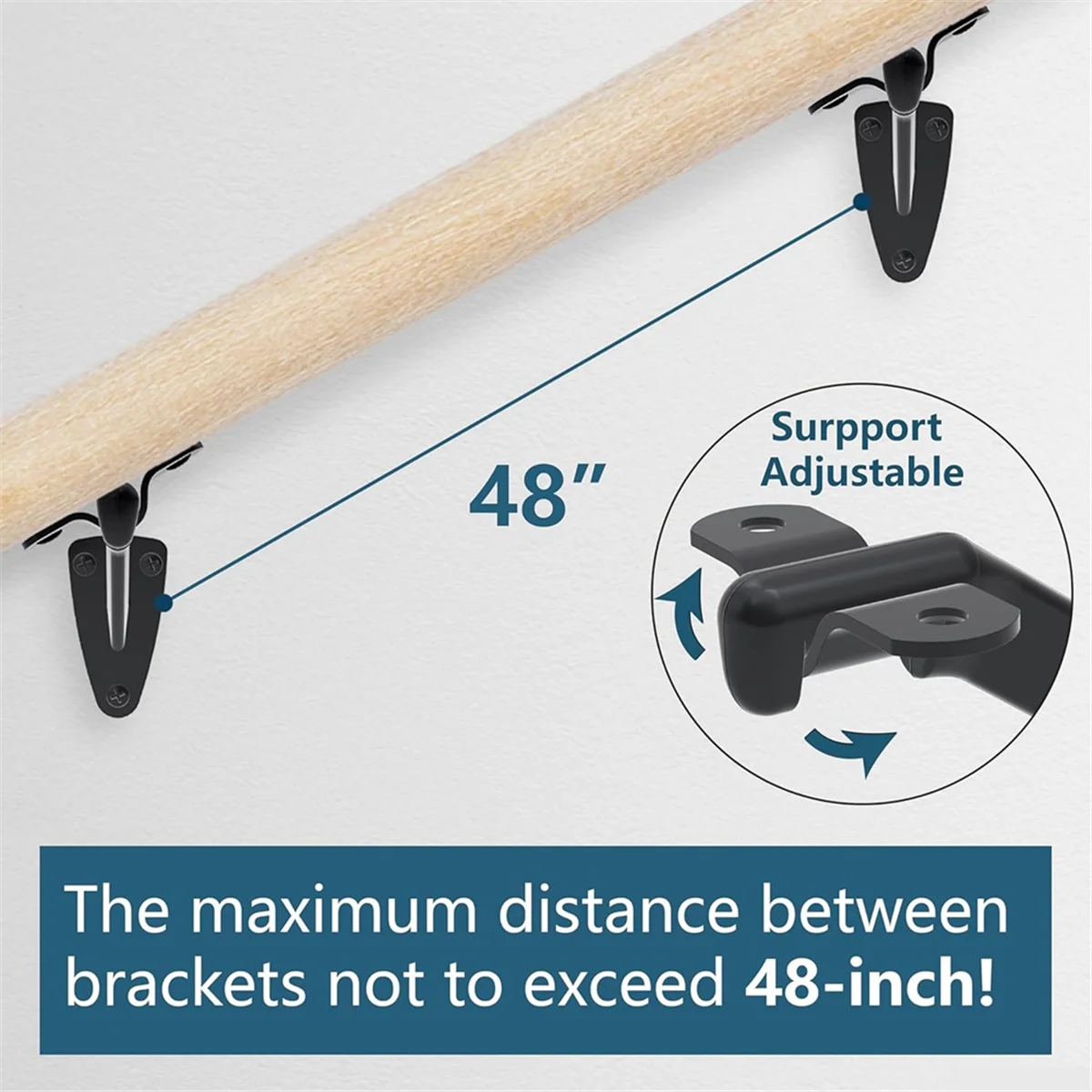 

handrail brackets for indoor stairs Hand Rail Brackets for Stairs- 6 Pcs Handrail Brackets for Indoor Stairs or Outdoor Stairs S