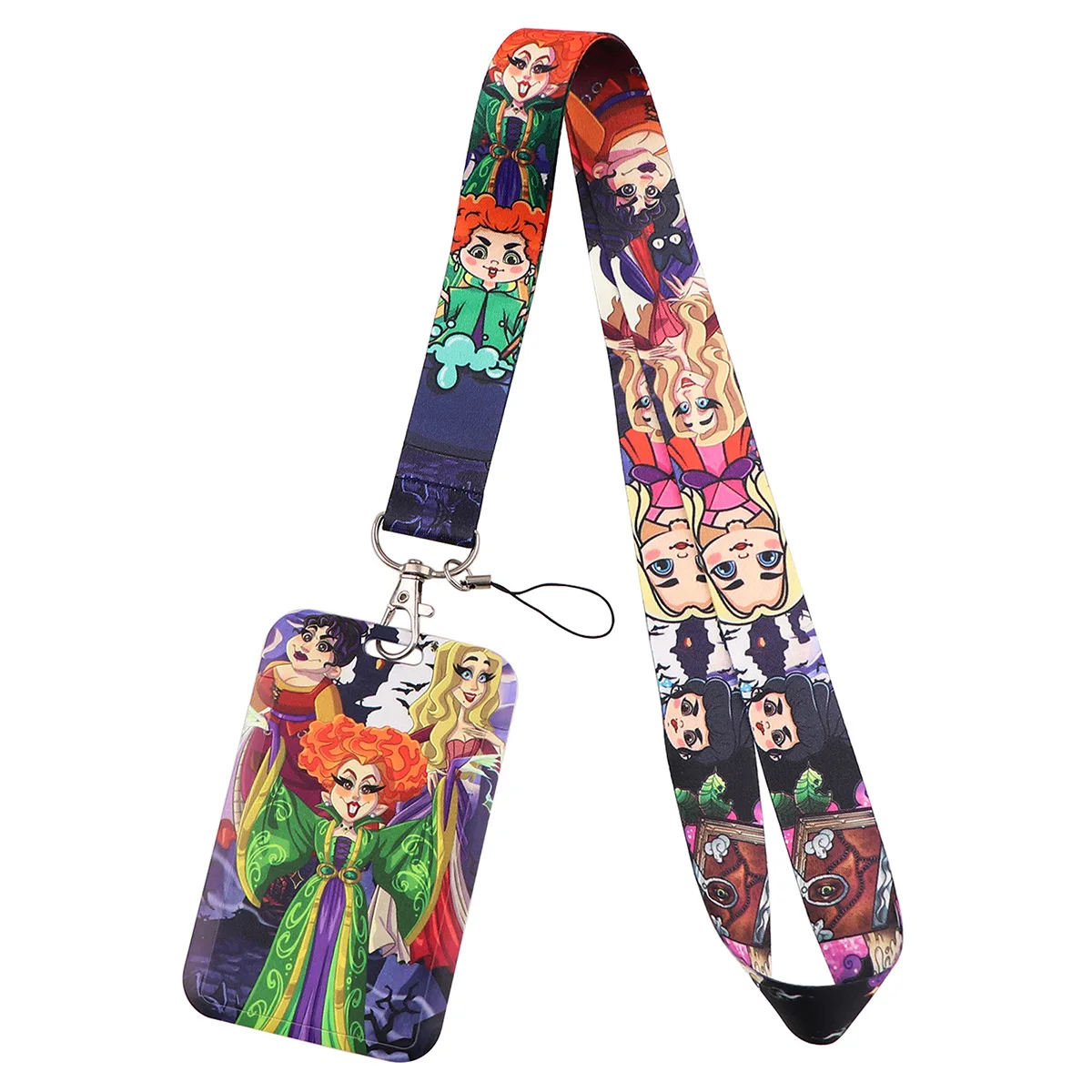 D2350 Cartoon Animal Lanyard For Keychain ID Card Cover Passport Student Cellphone Badge Holder Key Ring Neck Straps Accessories