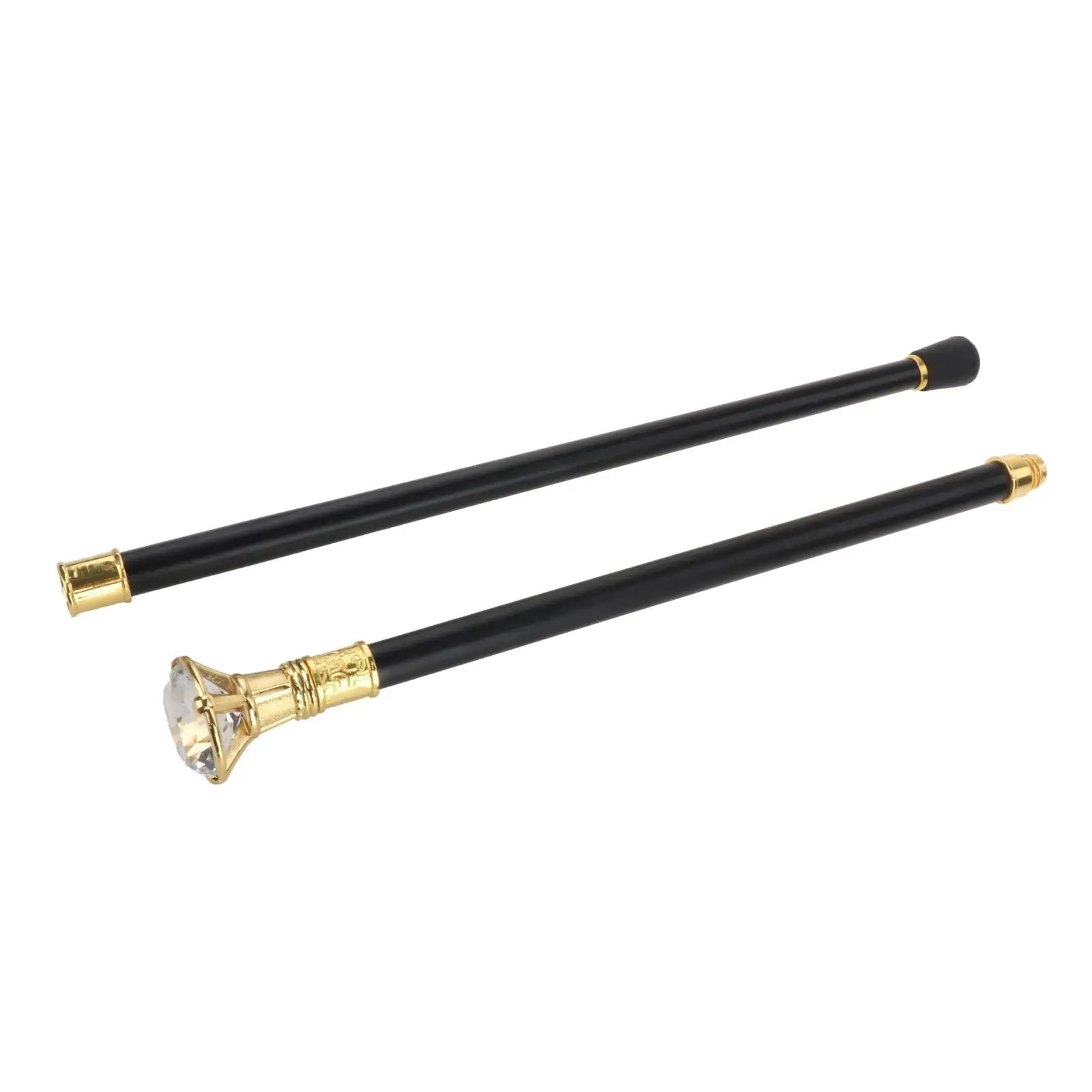 Walking Sticks Diamond Crystal Handle Knob Aluminum Alloy 36 Inches Decorative Cane