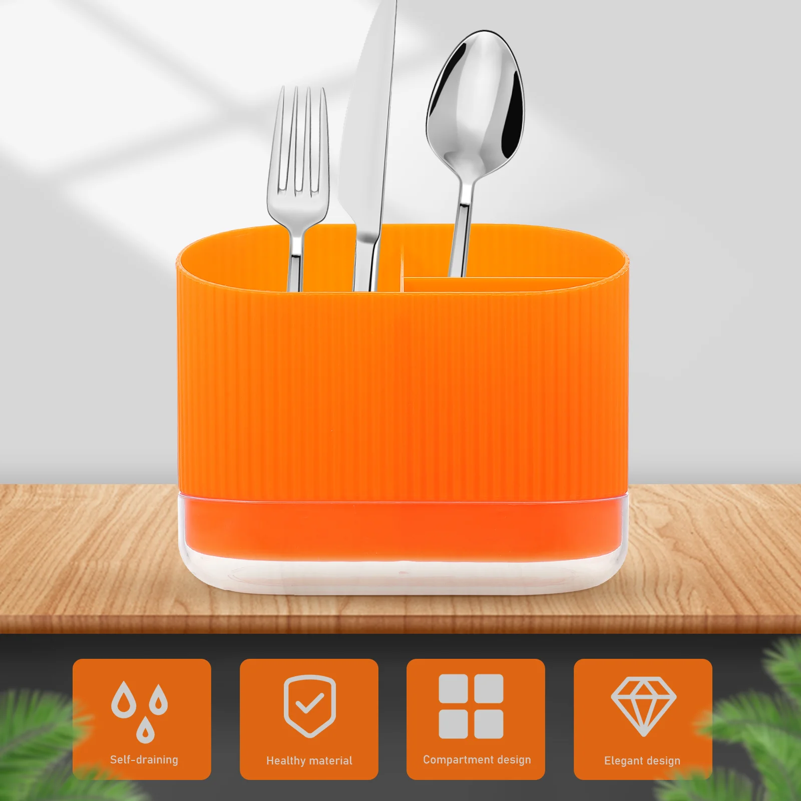 

Kitchenware Drain Chopsticks Cage Cutlery Countertop Silverware Holder Pp Dinnerware Spoon Holders for