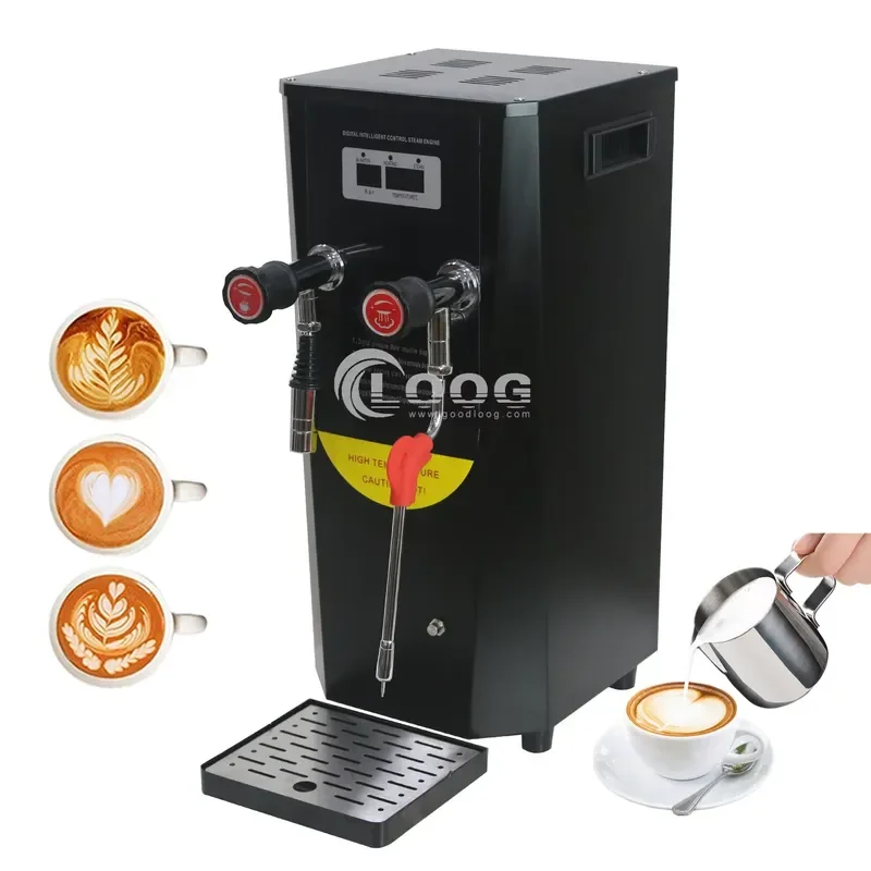 Factory Wholesale Commercial Hotel Use Multi-Functional Stainless Steel Coffee Frother 110V 220V Electric Milk Steamer 10L