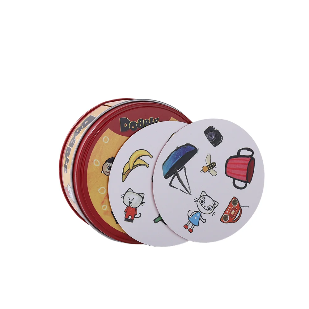 

Cat Little Boy Little Girl Matching Fun Card - Discover it, fun card board game quickly find the symbol, party game toy