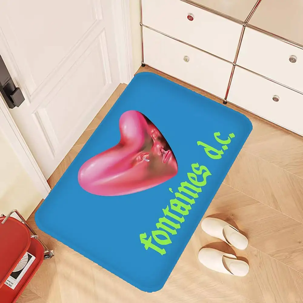 Post Punk Band F-Fontaines Door Mat Nordic Style Bedroom Living Room Doormat Home Balcony Anti-Slip Alfombra