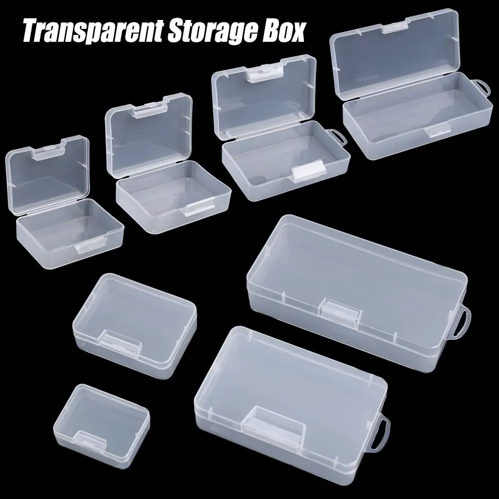 

4 Sizes Home Organization Clips Boxes Jewelry Diamond Container Storage Box Craft Bead Holder Pill Storage Supply
