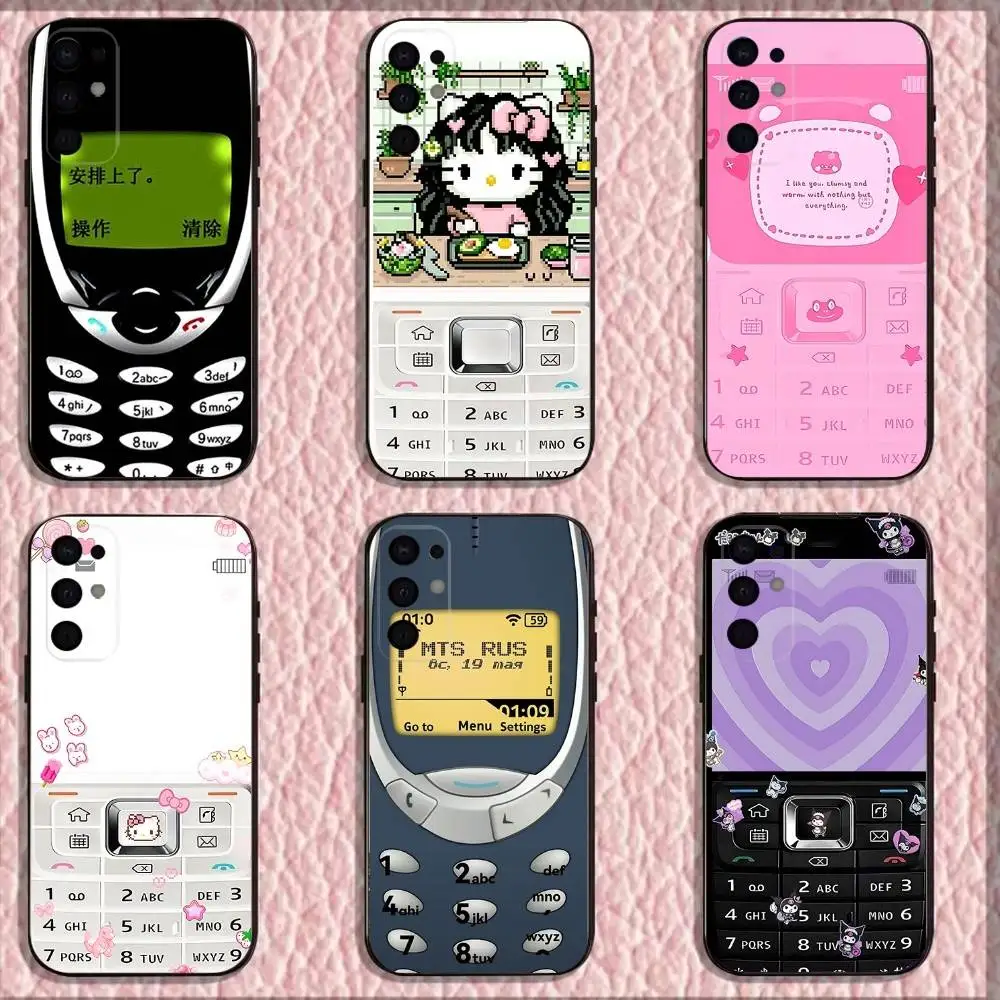 

Product Retro For N-Nokia Phone Case For Samsung S25,S24,S21,S22,S23,S30,Ultra,S20,Plus,Fe,Lite,Note,10,9,5G Black Cover