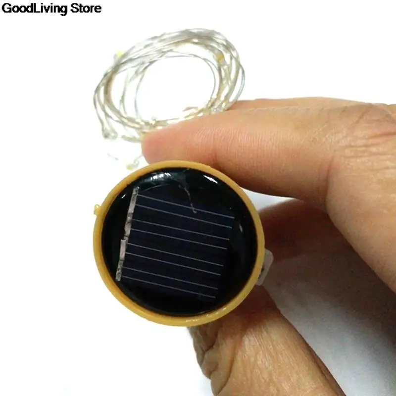 1/2M Solar Energy Cork Wine Bottle Lights LED Strings Copper Wire Colorful Fairy Lights String for Christmas Party Wedding Decor