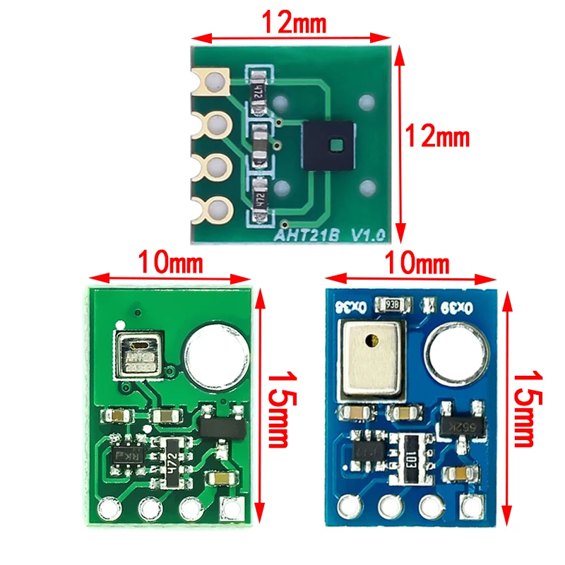 AHT10 AHT20 AHT21B AHT25 High Precision Digital Temperature and Humidity Sensor Measurement Module I2C Communication