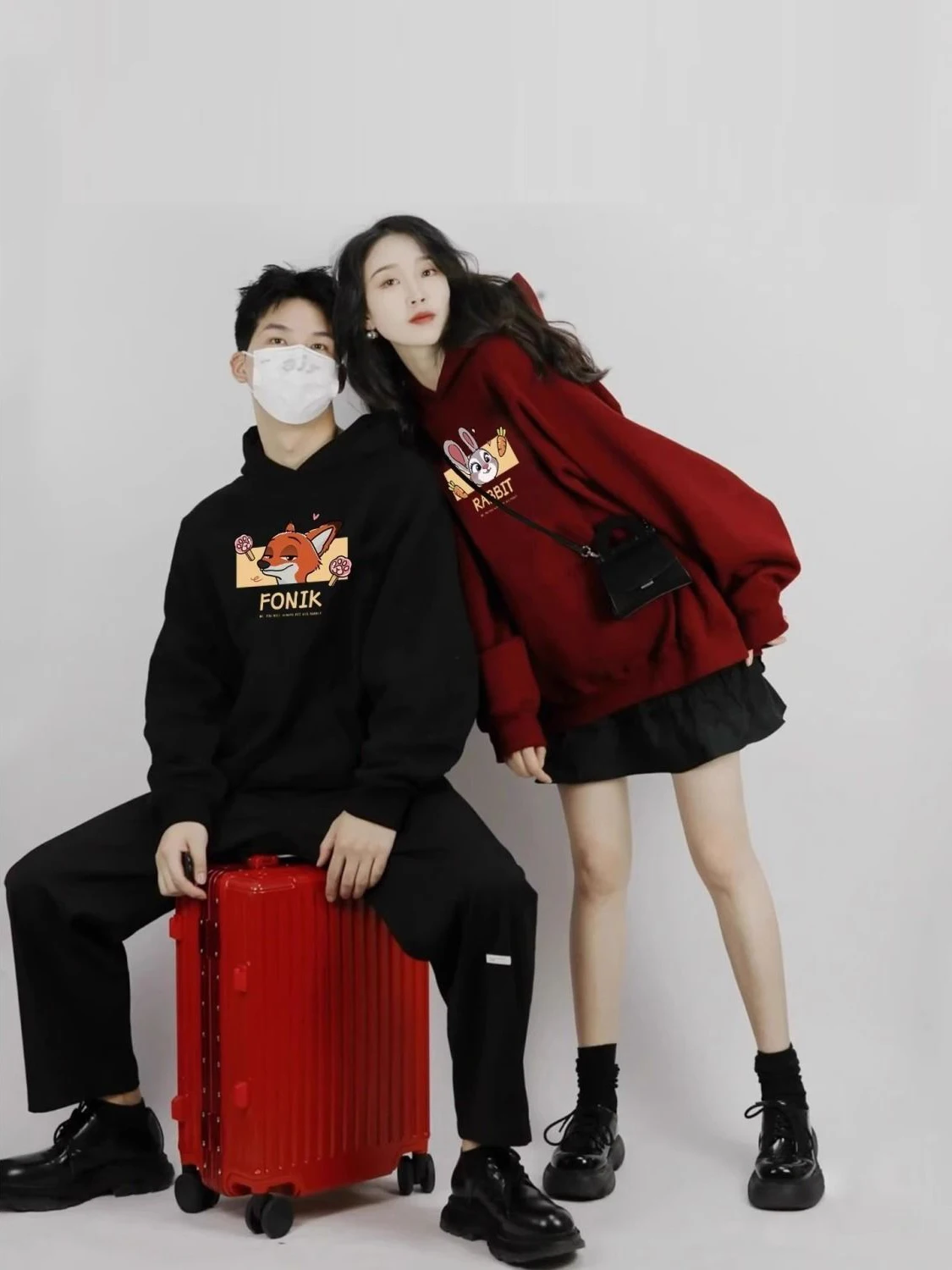 Grande taille 300 Pou nouveau Judy Nik spécial Couple à capuche automne hiver haut de gamme à la mode femmes Sweat coréen Sle Long Sl...