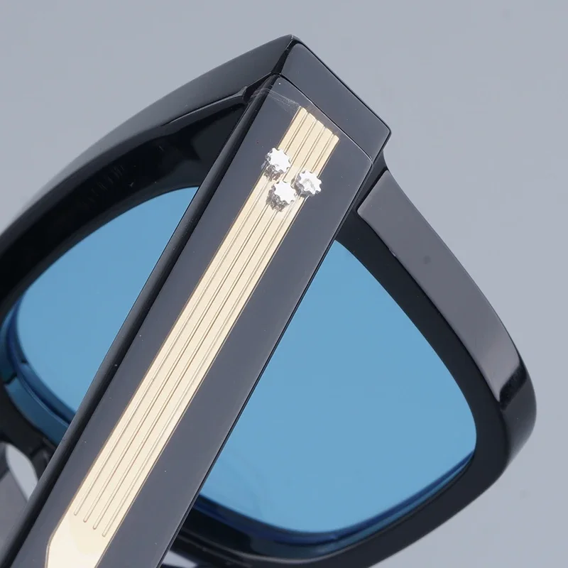 نظارات شمسية JMM Molino كبيرة مربعة وسميكة من الأسيتات مصنوعة يدويًا في اليابان Uv400 للرجال والنساء نظارات كلاسيكية فاخرة