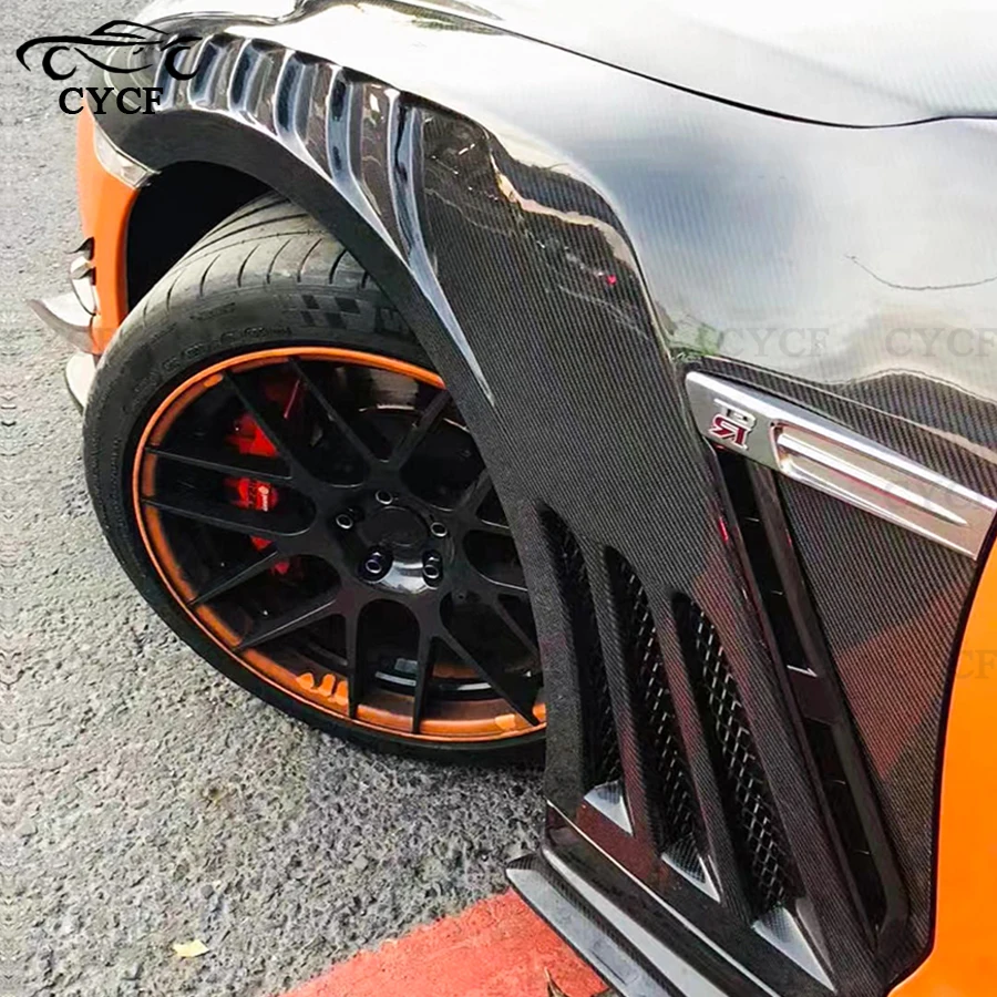 

For Nissan GTR GTR35 Carbon Fiber Car Fender Front Fenders Replaceable Fenders Front Vented Fenders Body Kits