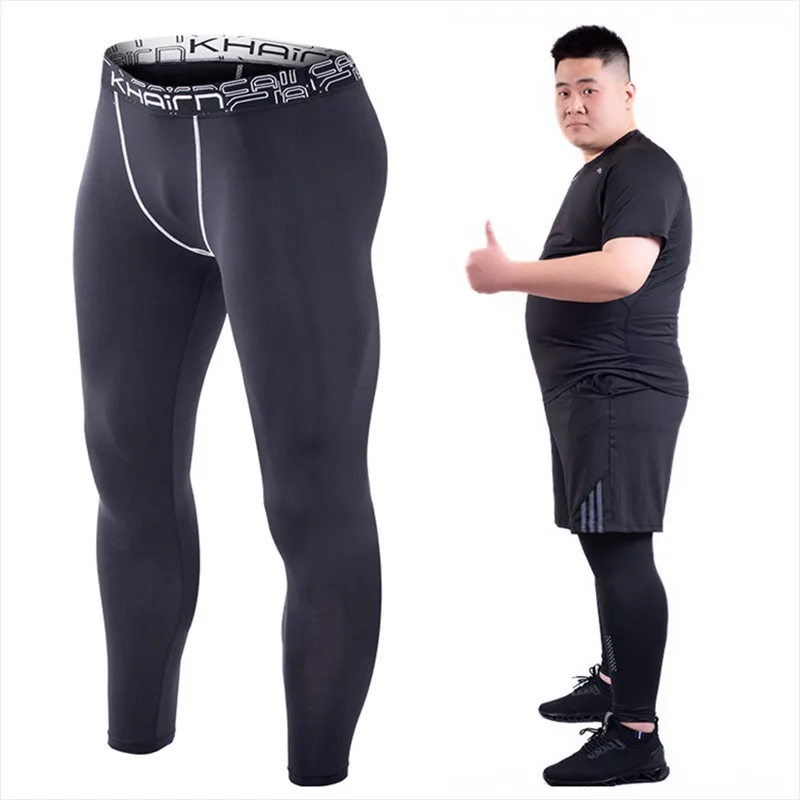 Large Size Men Fitness Running Skinny Pants Basketball Sports Homme Bottom Boy Leggings Training Tight Yoga Trouser 5XL 6XL 7XL