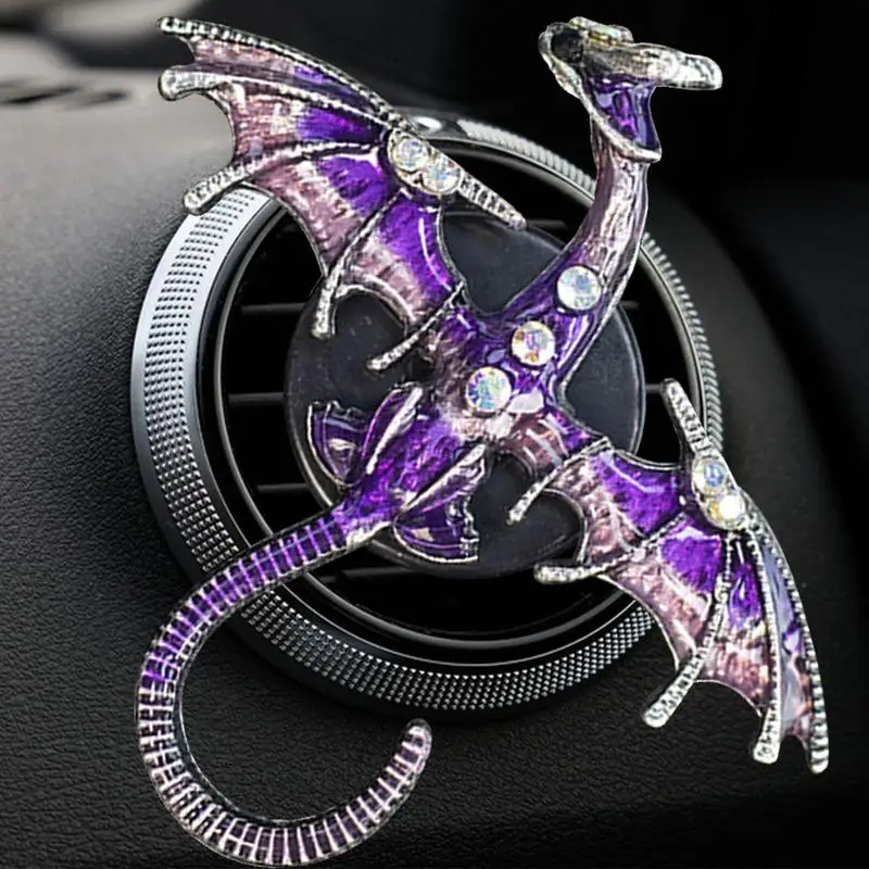 ドラゴンの車のデオドラント,空気の浄化,フレグランスディフューザー,合金デザイン,まばゆいばかりの色