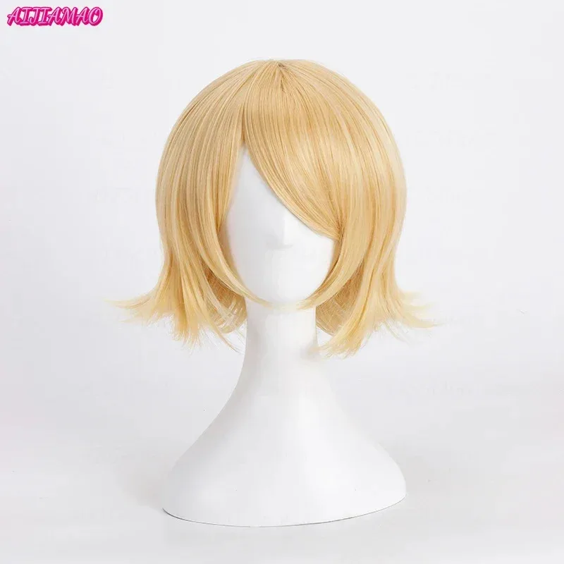 Rin Len – Short Blonde Heat-Resistant Synthetic Wigs, Cosplay Wigs