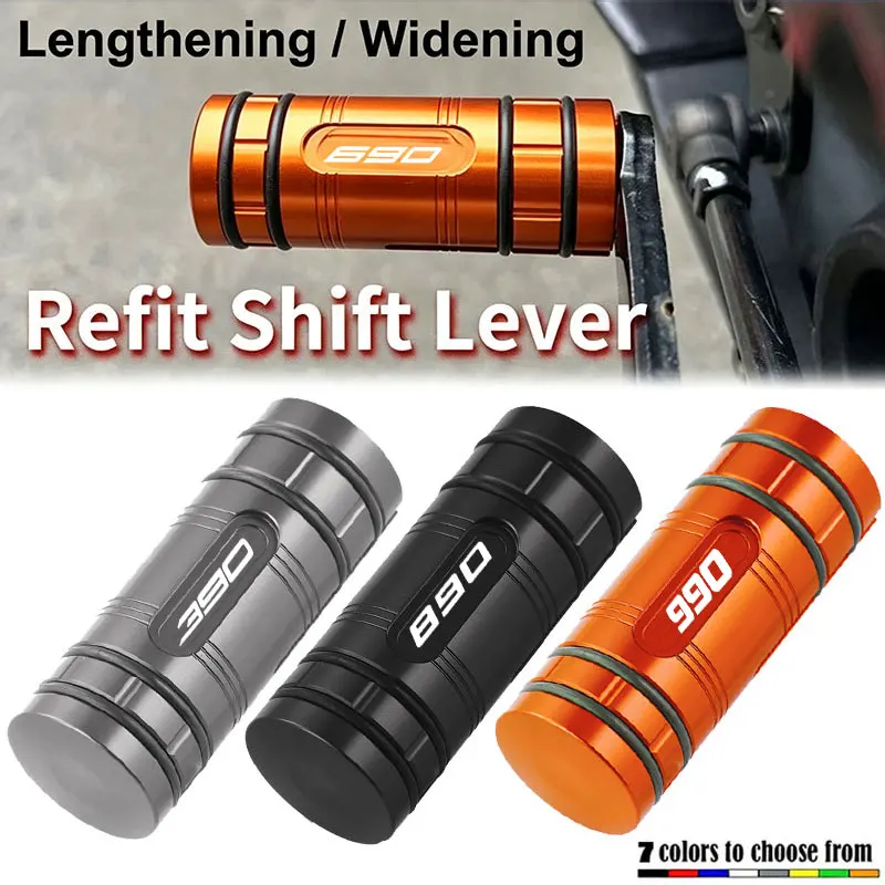 CNC Motorcycle Gear Shift Lever Pedal Tip Extension Brake Lever Pedal parts For KTM Ready to Race Duke 390 690 890 990 Adventure