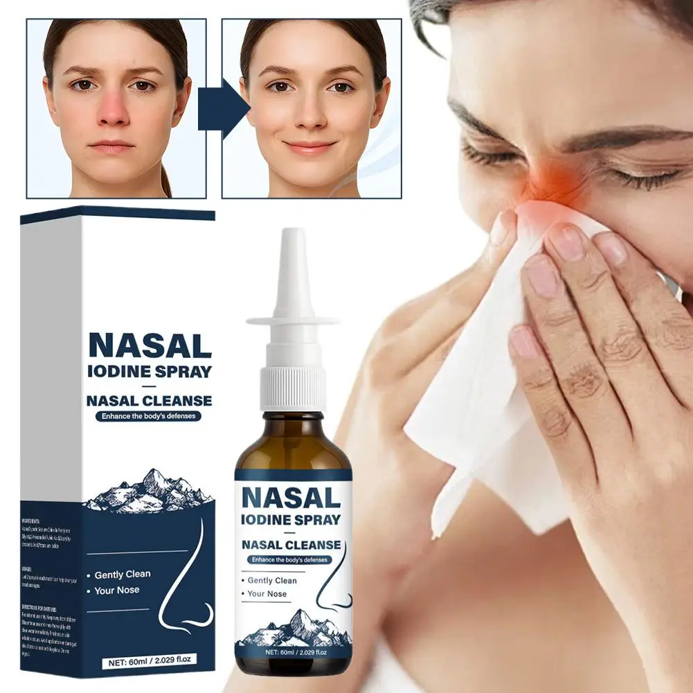 

Iodine Nasal Spray Gentle Cleaning Nasal Remove Nasal Relieve Pollutants Discomfort Nasal Care Nasal Moisturizing Congestio L1I8