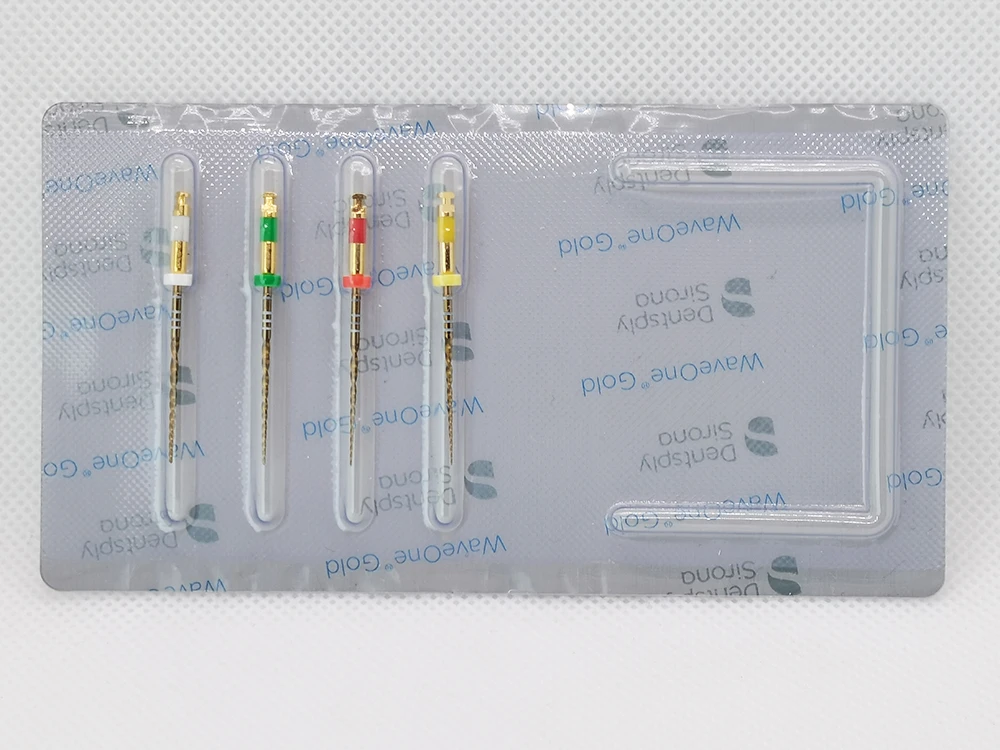 10PKS Dental Rotary Wave One Gold Files Niti Heat Activation Endodontic Flexible Dentist Use for Root Canal