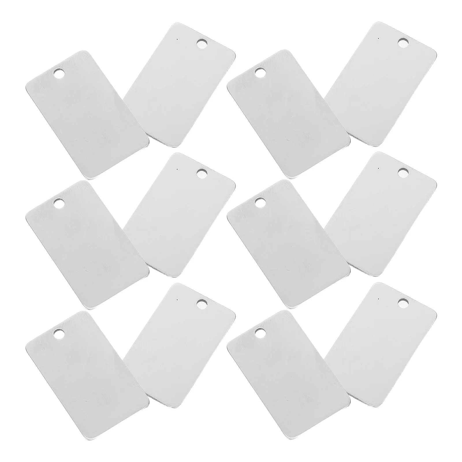 

25pcs Mirror Keychain Engraving Metal Blanks Stainless Steel Tags Small Keyring Charms Earring Jewelry Craft Accessories Silver
