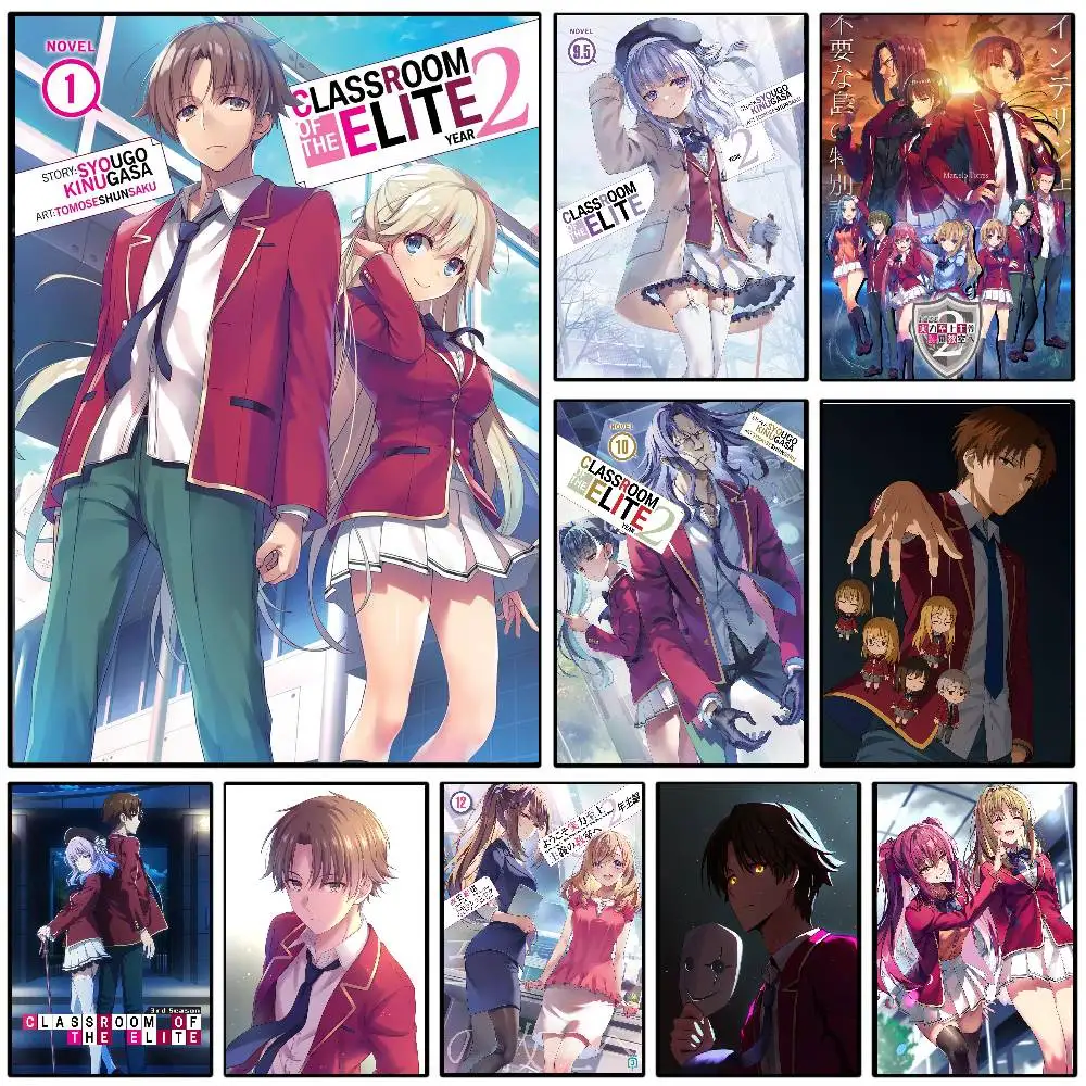 Anime Classroom Of The Elite Poster Art Sticky Wall Waterproof Home Living Room Bedroom Bar Aesthetic Decoration